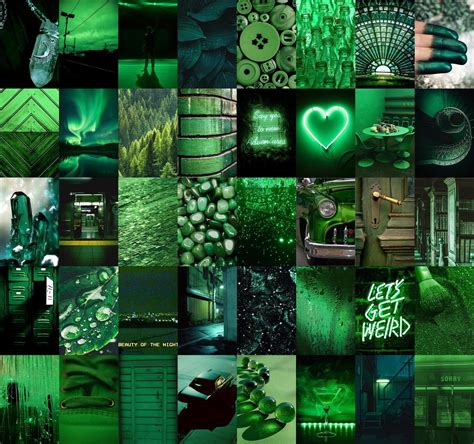 Neon Green Aesthetic Wallpaper Collage Anak Instristans Blog