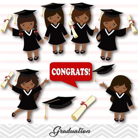 African American Graduation Girls Clip Art Girls Graduate Clipart