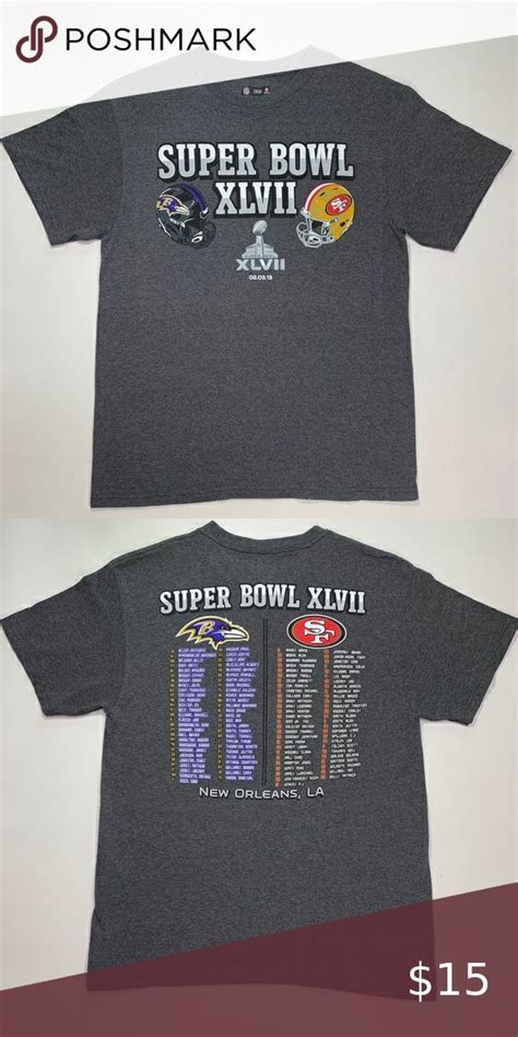 Super Bowl 47 T Shirt Shirts Tee Shirts Mens Tshirts
