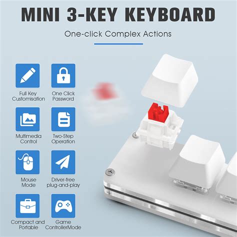 Mua Ecarke Osu Keyboard 3 Keys Gaming Keyboard Usb Mini 3 Keys