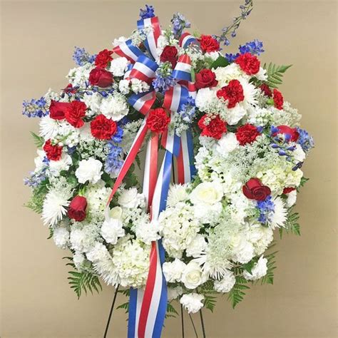 Watkins Wreath Standing Military Tribute Watkins Flowers Of