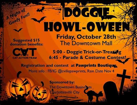 14th Annual Doggie Howloween And Trick Or Treating Pawprints Boutique