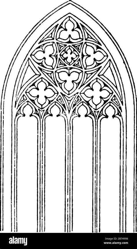 Gothic Tracery Vaulted Roofs Buttresses Large Windows Pointed