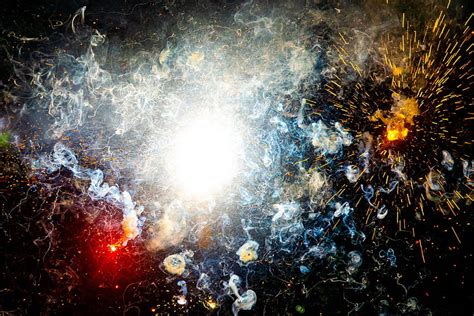 Abstract Smoke Salute Shine Sparks Brilliance Shroud Fireworks