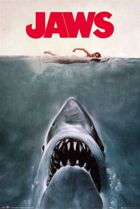 Der Weiße Hai Poster Jaws Key Art Posters Art Prints Poster Wall Art