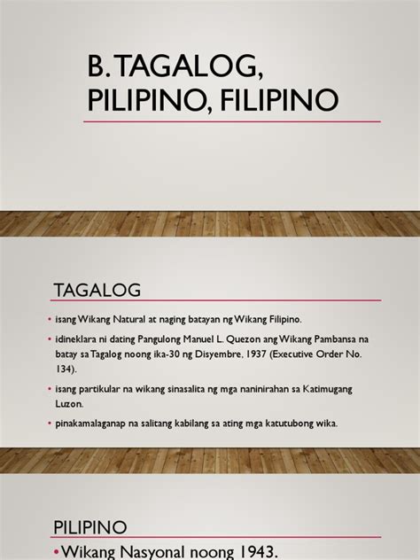 Tagalog Pilipino Filipino Pdf
