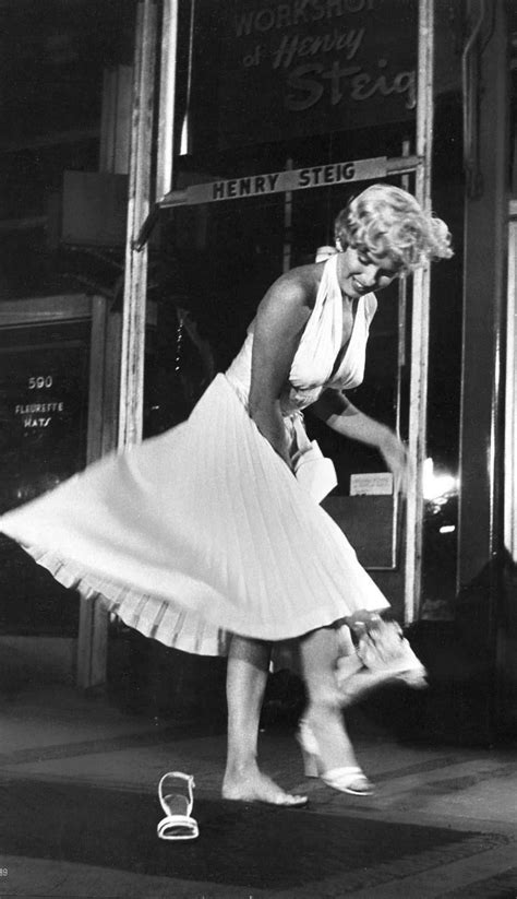 Marilyn Monroe Filming The Subway Scene From The Marilyn Monroe