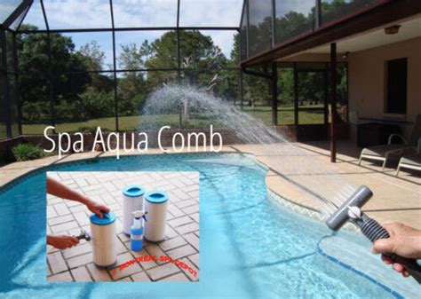 Aqua Comb Spa Pool Filter Cartridge CLEANER Wide Spray Fingered