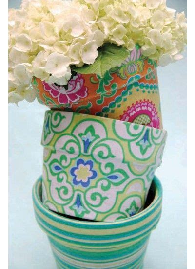 Happy Tones Lavinia Flower Pots Mod Podge Diy Arts And Crafts Crafts