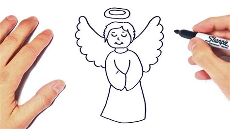 Cómo Dibujar Un Angel Paso A Paso Dibujo De Angel Youtube