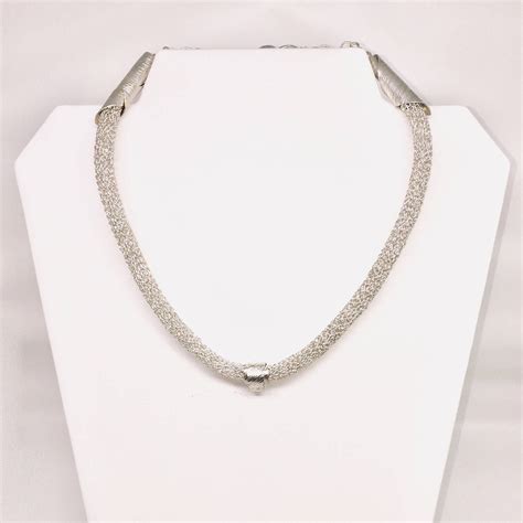 Spectacular Pure Silver Chain Necklace Etsy Uk