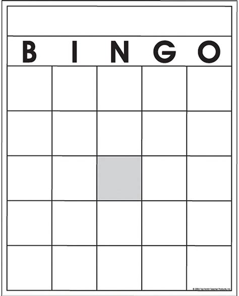 Blank Bingo Card Template Microsoft Word Business Template