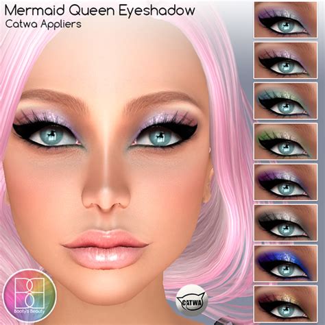 Second Life Marketplace Bootys Beauty Catwa Eyeshadow ~ Mermaid Queen