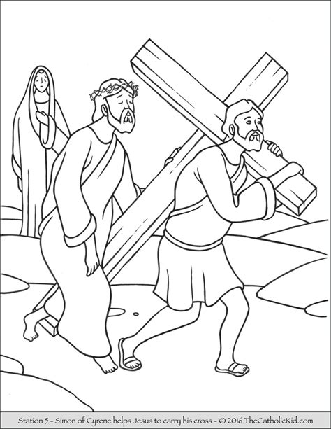 Jesus is condemned to death. Stations of the Cross Coloring Pages - The Catholic Kid
