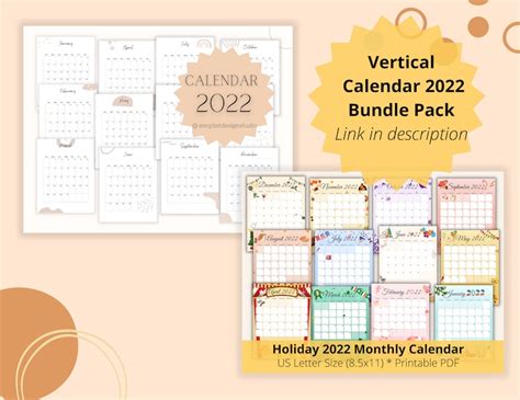 Editable 2022 Calendar Printable Calendar School Teacher Etsy