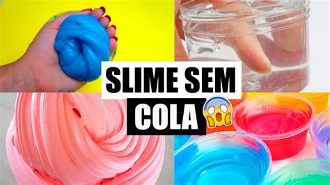 3 Diy Slime Sem Cola E Sem Ativador Muito FÁcil Youtube