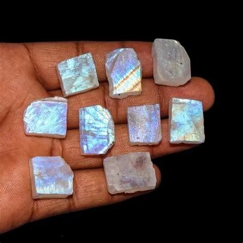 Mixed Natural Raw Rainbow Moonstone Gemstone At Rs 25gram In Jaipur