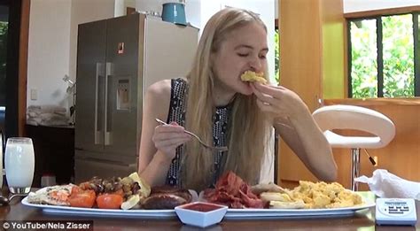 New Zealand Model Nela Zisser Eats A 10000 Calorie Breakfast In