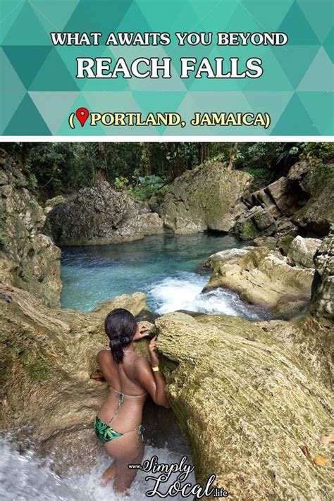 Reach Falls In Portland Jamaica Is Unspoiled Natural Beauty There S A Large Main Waterfall And
