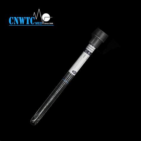 Medical Vacuum Glass Ml Sodium Citrate Esr Blood Collection Tube