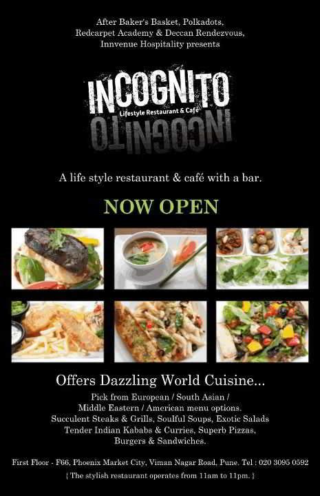 Maybe you would like to learn more about one of these? The INCOGNITO - Lifestyle Restaurant & Cafe with a bar is ...