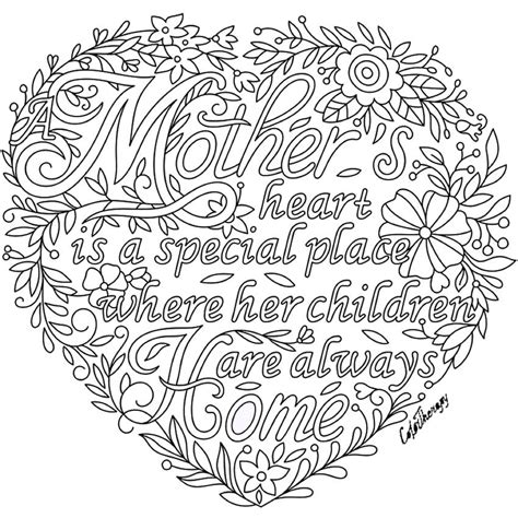Part of this increase has been that once it was started, and adults started doing it, researchers were keen to understand whether it had any therapeutic benefits. A mother's heart.... | Mom coloring pages, Love coloring ...