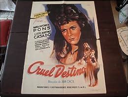 Original Mexican Movie Poster Cruel Destino Maria Antonieta Pons Juan