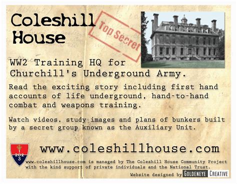 Coleshill House Flyers British Resistance Archive Blog Archive
