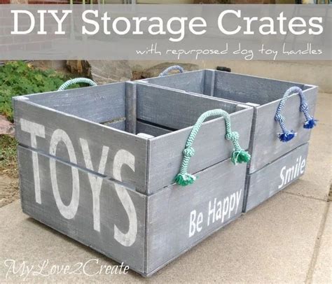 Diy Storage Crates Diy Storage Crate Pallet Diy Diy Toy Storage