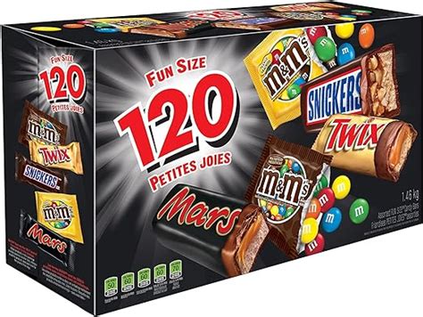Mars Assorted Chocolate Halloween Candy Bars Variety Pack 120 Count