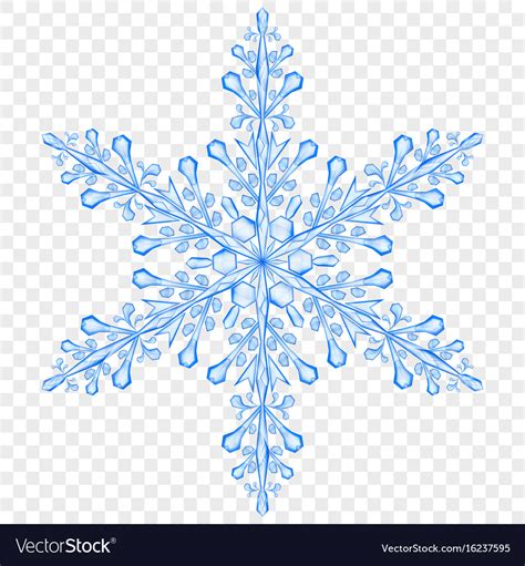 Big Translucent Christmas Snowflake Royalty Free Vector