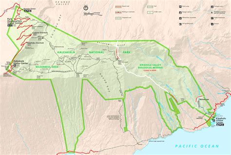 Detailed Map Of Haleakalā National Park