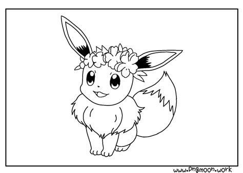 Eevee Pokemon Coloring Page Png Image Coloring Page Coloring Home