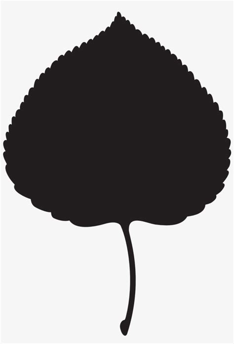 Aspen Leaf Aspen Leaf Silhouette Png Image Transparent Png Free