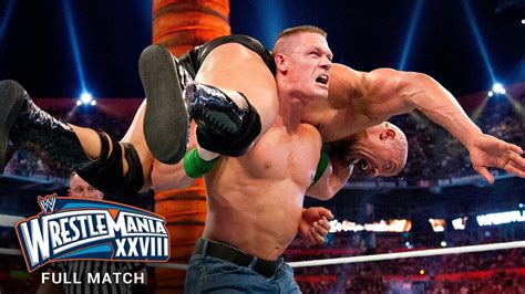 FULL MATCH The Rock Vs John Cena WrestleMania XXVIII YouTube