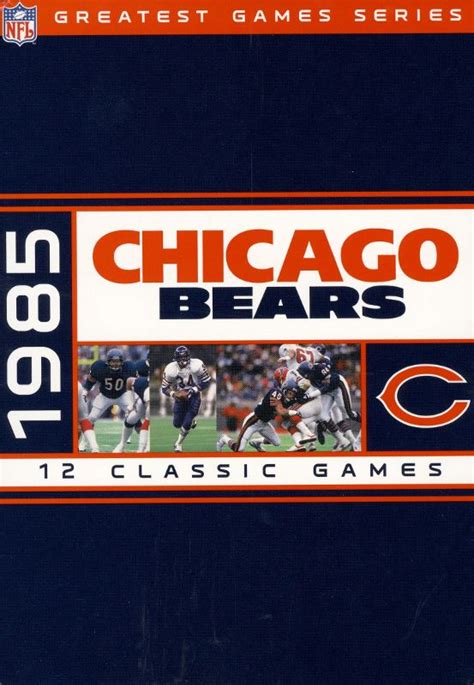 Best Buy Nfl Complete Game Set 1985 Chicago Bears 12 Discs Dvd