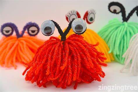 Learn How To Make These Easy Mischievous Yarn Monsters