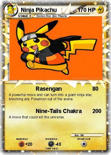 Pokémon Ninja Pikachu 61 61 Rasengan My Pokemon Card