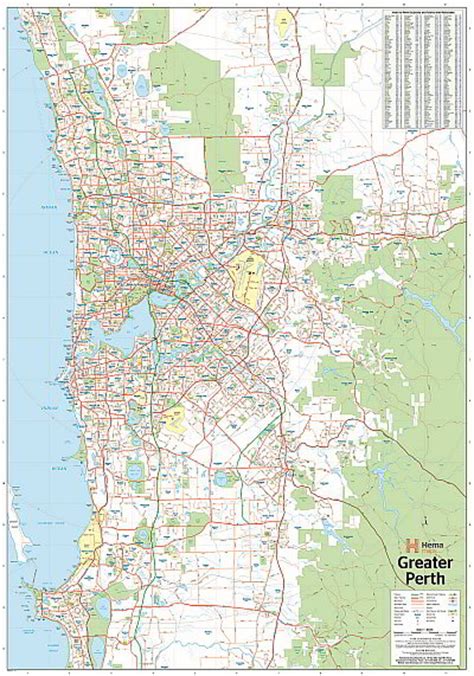Laminated Wall Maps Wa Greater Perth Supermap Sydney Australia