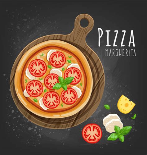 Pizza Margherita Illustrations Royalty Free Vector Graphics And Clip Art