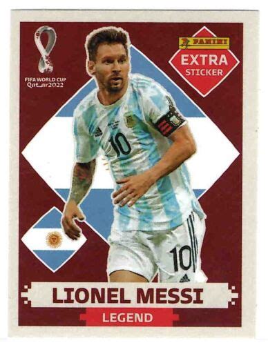 Panini Qatar World Cup Extra Sticker 2022 Legend Lionel Messi Base