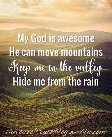 My God Is Awesome He Can Move Mountains Lyrics Canzb