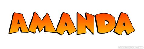 Amanda Logo Herramienta De Diseño De Nombres Gratis De Flaming Text
