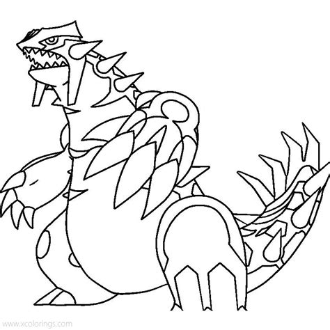 Groudon Pokemon Coloring Sheet Coloring Pages