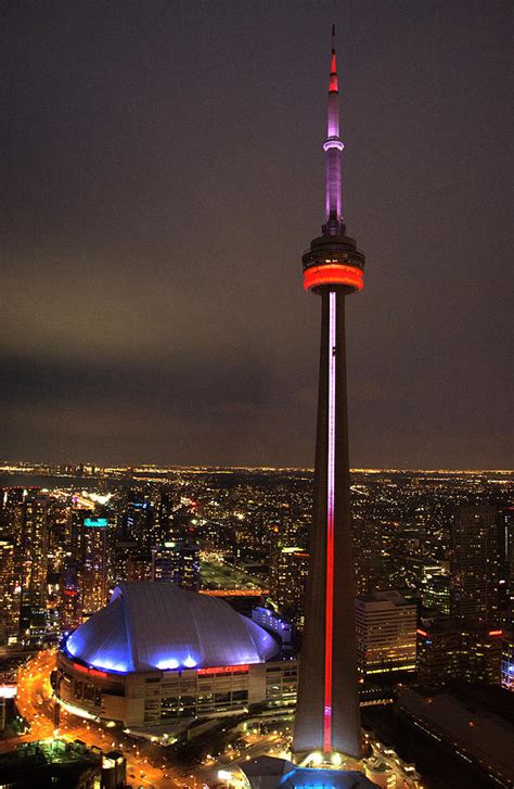 Toronto Cn Tower At Night Photograph By Alex Galkin