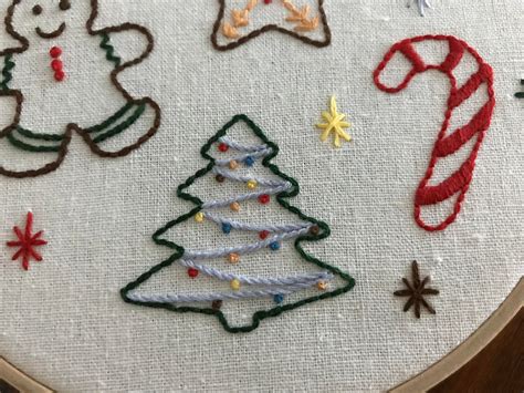 Pdf Download Christmas Hand Embroidery Pattern Etsy