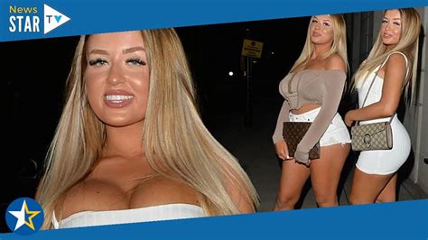 Love Islands Jess Gale Flaunts Her Ample Cleavage In A Sexy White Mini Dress 682883 Youtube