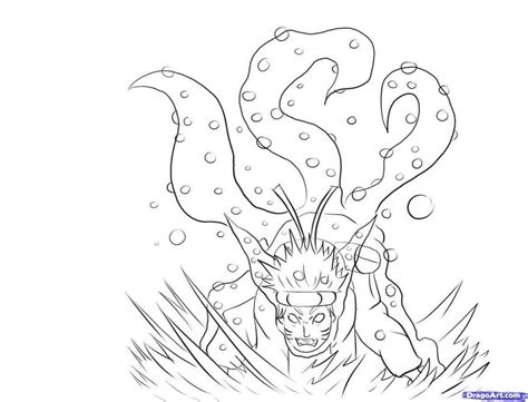 Naruto Nine Tail Fox Coloring Pages Coloring Pages