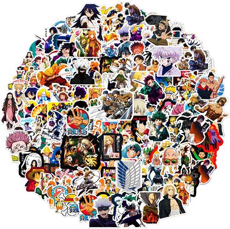 Buy Mixed Anime Stickers 220 Pcs Sticker Pack Popular Classic Anime