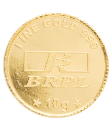 Bangalore Refinery 10 Gram 24kt 999 Purity Gold Coin Buy Bangalore